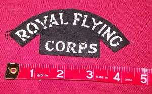 WW1 British Royal Flying Corps Shoulder Title RAF RFC  
