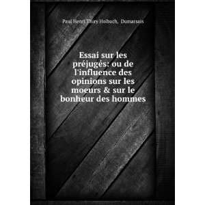   sur le bonheur des hommes Dumarsais Paul Henri Thiry Holbach Books