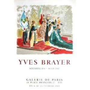 Le couronnement dIran by Yves Brayer, 22x31 