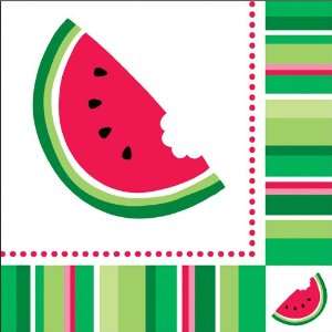  Watermelon Stripes Luncheon Napkins Health & Personal 