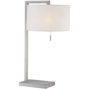  Clement Collection 1 Light 24ö Polished Steel Table Lamp 