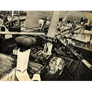  1937 Print SS Leviathan Bourke White Flagship Vessel Ship 