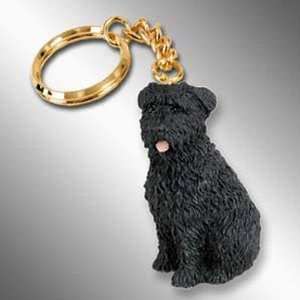  Bouvier, Uncropped Tiny Ones Dog Keychains (2 1/2 in 