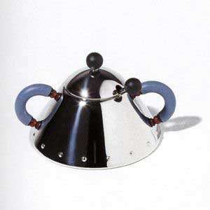  Alessi Michael Graves Sugar Bowl with Spoon   White 