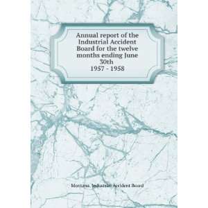 Annual report of the Industrial Accident Board for the twelve months 