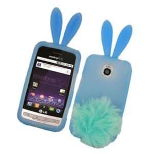 Bunny Skin Case With Furry Tail for LG Optimus M MS690 