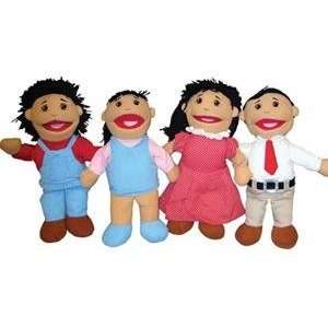    Full Bodied Open Mouth Puppets Asian (Set of 4) Toys & Games