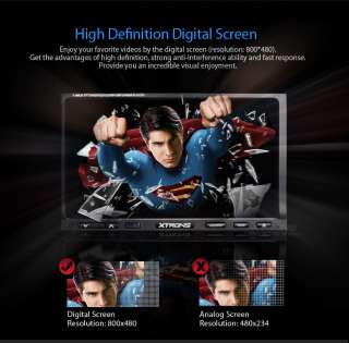XTRONS TD713G 7 Double DIN HD Screen Car DVD Player GPS  