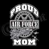Proud Air Force Mom T Shirt Military Shirts SM 2XL  