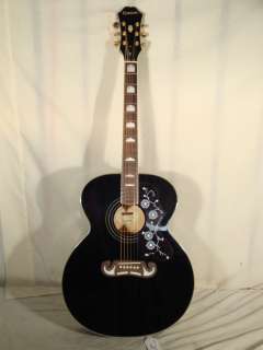 Epiphone EJ 200 Jumbo Acoustic Guitar with Black finish  