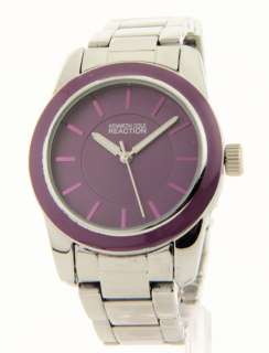 Kenneth Cole Steel / Rubber Interchangeable Bands Womens Fashion Watch 