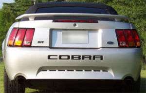 2002 Ford Mustang COBRA rear bumper insert letters SVT  