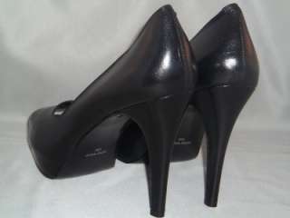 New Nine West Leather Peep Toe High Heel Shoe Size 12  