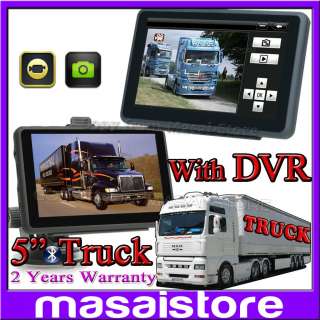 New 5 Car GPS/Truck GPS AV 4GB Memory with Vehicle Car Camera 
