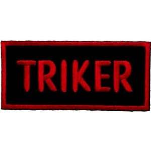  TRIKER Red Nice Embroidered Quality Biker Vest Patch 