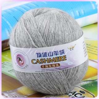 Cashmere 95% 3ply knitting wool yarn 400MTRS 20 Colors  