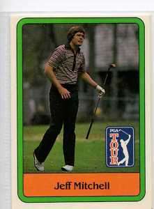 37 Jeff Mitchell   1980s Golf collector card  