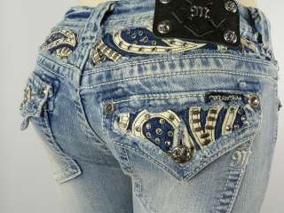 Miss Me Jeans Womens New Rhinestones BOOT CUT Style JP6063B2  