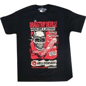  Helldorado T Shirt Dragstrip Devil [Small] Black Sports 