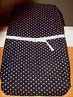 BOUTIQUE Black Hot Pink Polka Dot Changing Pad Cover