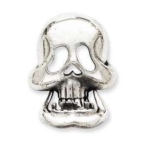  Sterling Silver Movable Skull Pendant Jewelry