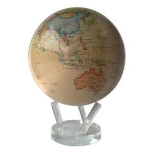  MOVA 8.5 Globe with Crystal Base in Antiqued Beige MG 85 