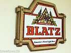 BLATZ BEER SIGN BAR 1977 VINTAGE ADVERTISING MILWAUKEE 