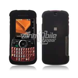 VMG Motorola Clutch i465   Black Hard 2 Pc Rubberized Plastic Case 
