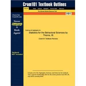  Studyguide for Statistics for the Behavioral Sciences by Thorne 