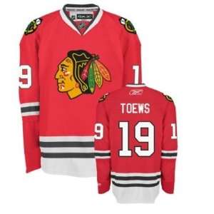   #19 Jonathan Toews Red Hockey Authentic Jerseys