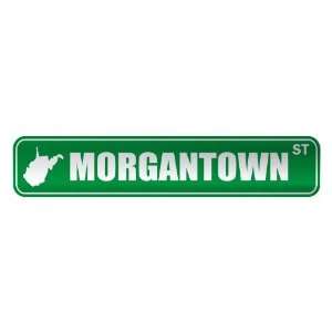  MORGANTOWN ST  STREET SIGN USA CITY WEST VIRGINIA