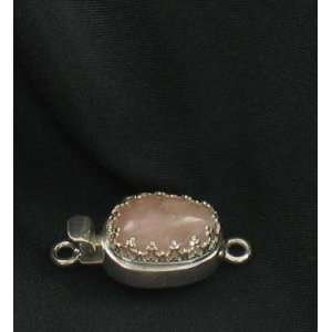  MORGANITE FREE FORM CROWN SETTING STERLING CLASP 