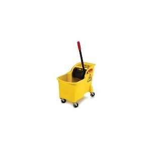   FG738000YEL   Tandem Mop Bucket/Wringer Combo, 31 Qt Capacity, Yellow