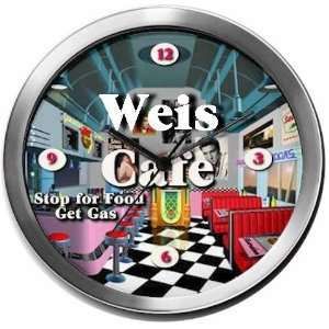  WEIS 14 Inch Cafe Metal Clock Quartz Movement Kitchen 