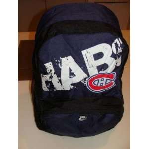  NHL Montreal Canadiens Navy Hockey Bag Backpack Carry On 