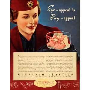  1939 Ad Monsanto Plastics Chemical Trimfoot Baby Deer 