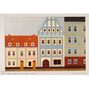  1932 Art Deco Houses Architecture Willi Friemel Print 