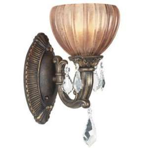 Monaco Design 1 Light 11 Aged Bronze Wall Sconce with European or 