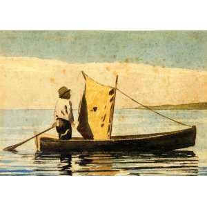    Boy In a Small Boat Winslow Homer Hand Painted Art