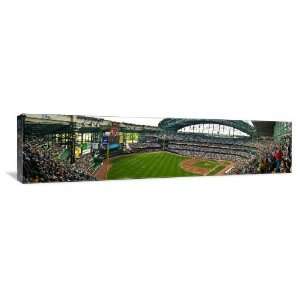 Miller Park, Home of the Brewers   Gallery Wrapped Canvas   Museum 