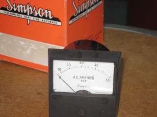 Simpson Voltage Panel Meter  