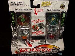 HASBRO BEYBLADE METAL MASTERS Solid Iron 2 pack THERMAL LACERTA 