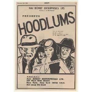  1980 Hoodlums Movie Promo Trade Print Ad (Movie 