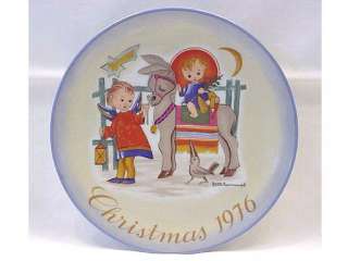 Schmid Hummel 1976 Christmas Plate SACRED JOURNEY Annual Limited 