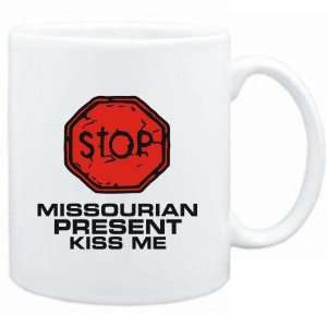  Mug White  STOP  Missourian START KISSING  Usa States 