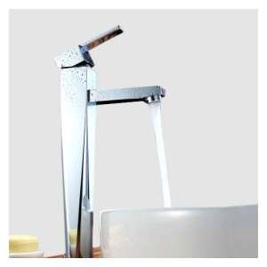   Brass Bathroom Sink Faucet   Chrome Finish (Tall)