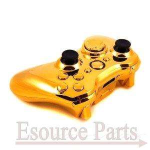 GOLD Chrome Shell For Xbox 360 Wireless Controller  