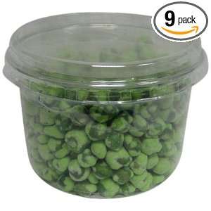 Hickory Harvest Wasabi Peas, 6.5 Ounce Tubs (Pack of 9)  