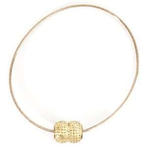  Double Ball Bead Necklace Gold