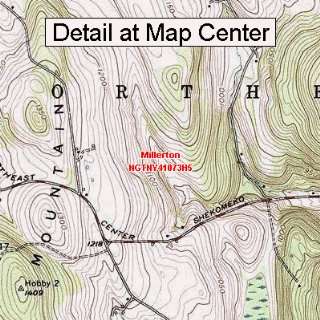  USGS Topographic Quadrangle Map   Millerton, New York 